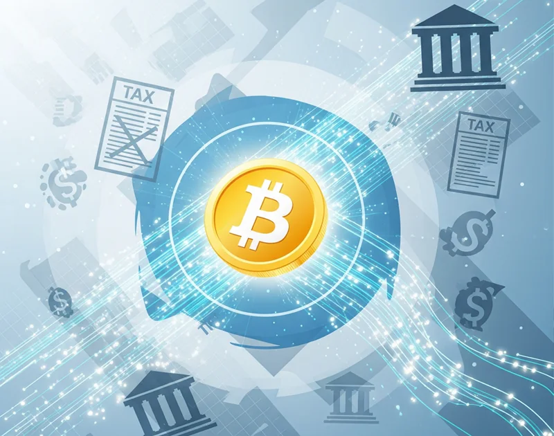 Bitcoin financial infrastructure illustration